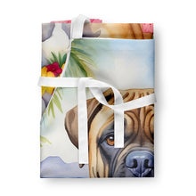 Load image into Gallery viewer, Bullmastiff Luau Apron – Artist-Designed Kitchen, BBQ &amp; Craft Apron