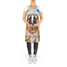 Load image into Gallery viewer, Bullmastiff Luau Apron – Artist-Designed Kitchen, BBQ &amp; Craft Apron