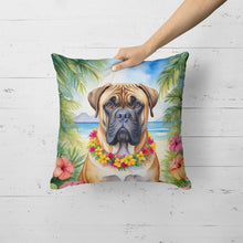 Load image into Gallery viewer, Bullmastiff Luau Throw Pillow
