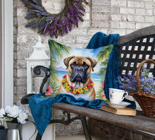 Load image into Gallery viewer, Bullmastiff Luau Throw Pillow