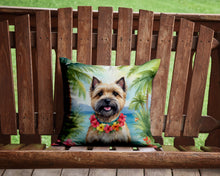 Load image into Gallery viewer, Cairn Terrier Luau Throw Pillow - 14x14 Decorative Pillow – Art for Your Home &amp; Patio