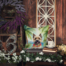 Load image into Gallery viewer, Cairn Terrier Luau Throw Pillow