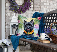 Load image into Gallery viewer, Cairn Terrier Luau Throw Pillow