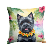 Load image into Gallery viewer, Cairn Terrier Luau Throw Pillow