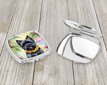 Load image into Gallery viewer, Cairn Terrier Luau Compact Mirror – Stylish Purse Mirror with Artistic Covers