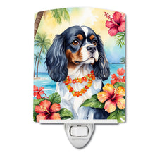 Load image into Gallery viewer, Cavalier Spaniel Luau Ceramic Night Light