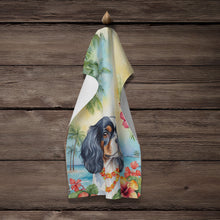 Load image into Gallery viewer, Cavalier Spaniel Luau Kitchen Towel