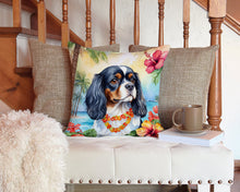 Load image into Gallery viewer, Cavalier Spaniel Luau Throw Pillow - 14x14 Decorative Pillow – Art for Your Home &amp; Patio