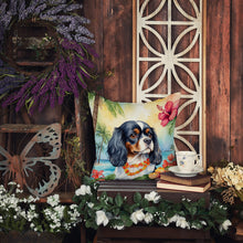 Load image into Gallery viewer, Cavalier Spaniel Luau Throw Pillow - 14x14 Decorative Pillow – Art for Your Home &amp; Patio
