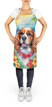 Load image into Gallery viewer, Cavalier Spaniel Luau Apron – Artist-Designed Kitchen, BBQ &amp; Craft Apron