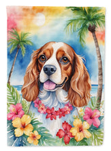 Load image into Gallery viewer, Cavalier Spaniel Luau House Flag