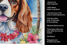 Load image into Gallery viewer, Cavalier Spaniel Luau Kitchen Towel