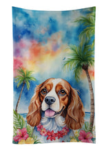 Load image into Gallery viewer, Cavalier Spaniel Luau Kitchen Towel