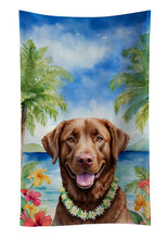 Load image into Gallery viewer, Chesapeake Bay Retriever Luau Kitchen Towel