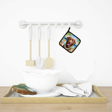 Load image into Gallery viewer, Chesapeake Bay Retriever Luau Pot Holders - Set of 2 Decorative Kitchen Helpers | Made in the USA