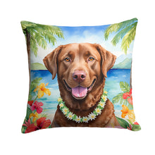 Load image into Gallery viewer, Chesapeake Bay Retriever Luau Throw Pillow