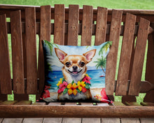 Load image into Gallery viewer, Chihuahua Luau Throw Pillow - 14x14 Decorative Pillow – Art for Your Home &amp; Patio