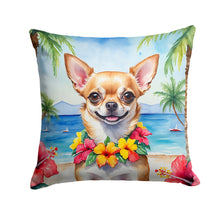 Load image into Gallery viewer, Chihuahua Luau Throw Pillow - 14x14 Decorative Pillow – Art for Your Home &amp; Patio