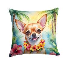Load image into Gallery viewer, Chihuahua Luau Throw Pillow - 14x14 Decorative Pillow – Art for Your Home &amp; Patio