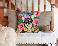 Load image into Gallery viewer, Chihuahua Luau Throw Pillow - 14x14 Decorative Pillow – Art for Your Home &amp; Patio
