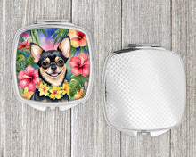 Load image into Gallery viewer, Chihuahua Luau Compact Mirror – Stylish Purse Mirror with Artistic Covers