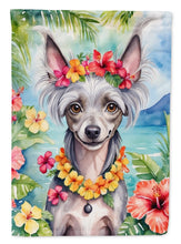 Load image into Gallery viewer, Chinese Crested Luau House Flag