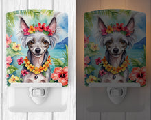 Load image into Gallery viewer, Chinese Crested Luau Ceramic Night Light