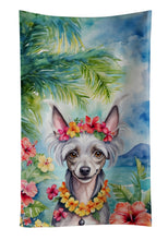 Load image into Gallery viewer, Chinese Crested Luau Kitchen Towel