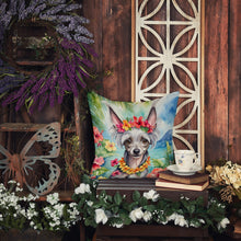 Load image into Gallery viewer, Chinese Crested Luau Throw Pillow