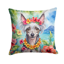 Load image into Gallery viewer, Chinese Crested Luau Throw Pillow