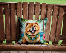 Load image into Gallery viewer, Chow Chow Luau Throw Pillow - 14x14 Decorative Pillow – Art for Your Home &amp; Patio