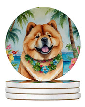 Load image into Gallery viewer, Chow Chow Luau Large Sandstone Coasters Pack of 4