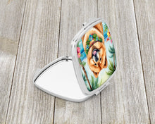 Load image into Gallery viewer, Chow Chow Luau Compact Mirror – Stylish Purse Mirror with Artistic Covers