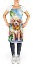 Load image into Gallery viewer, Cockapoo Luau Apron – Artist-Designed Kitchen, BBQ &amp; Craft Apron