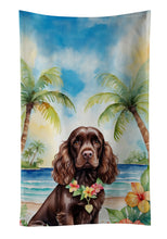 Load image into Gallery viewer, Cocker Spaniel Luau Kitchen Towel