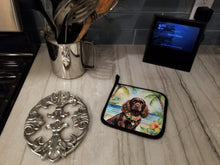Load image into Gallery viewer, Cocker Spaniel Luau Pot Holders - Set of 2 Decorative Kitchen Helpers | Made in the USA