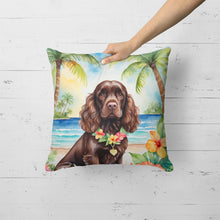 Load image into Gallery viewer, Cocker Spaniel Luau Throw Pillow