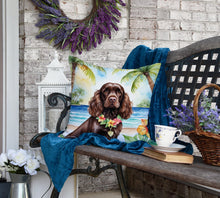 Load image into Gallery viewer, Cocker Spaniel Luau Throw Pillow