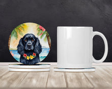 Load image into Gallery viewer, Cocker Spaniel Luau Large Sandstone Coasters Pack of 4