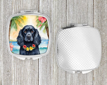 Load image into Gallery viewer, Cocker Spaniel Luau Compact Mirror – Stylish Purse Mirror with Artistic Covers