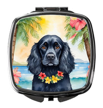 Load image into Gallery viewer, Cocker Spaniel Luau Compact Mirror – Stylish Purse Mirror with Artistic Covers