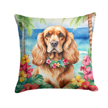 Load image into Gallery viewer, Cocker Spaniel Luau Throw Pillow