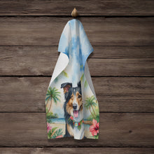 Load image into Gallery viewer, Collie Luau Kitchen Towel