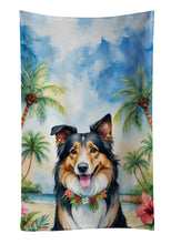 Load image into Gallery viewer, Collie Luau Kitchen Towel