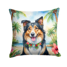 Load image into Gallery viewer, Collie Luau Throw Pillow