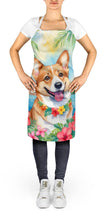 Load image into Gallery viewer, Corgi Luau Apron – Artist-Designed Kitchen, BBQ &amp; Craft Apron