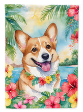 Load image into Gallery viewer, Corgi Luau House Flag