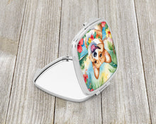 Load image into Gallery viewer, Corgi Luau Compact Mirror – Stylish Purse Mirror with Artistic Covers