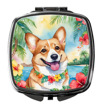 Load image into Gallery viewer, Corgi Luau Compact Mirror – Stylish Purse Mirror with Artistic Covers