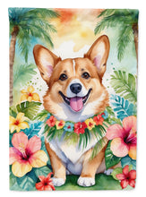 Load image into Gallery viewer, Corgi Luau House Flag